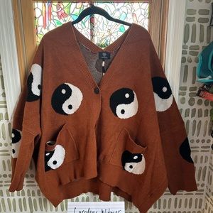 SOLD DRESSED IN LALA YING YANG CARDIGAN